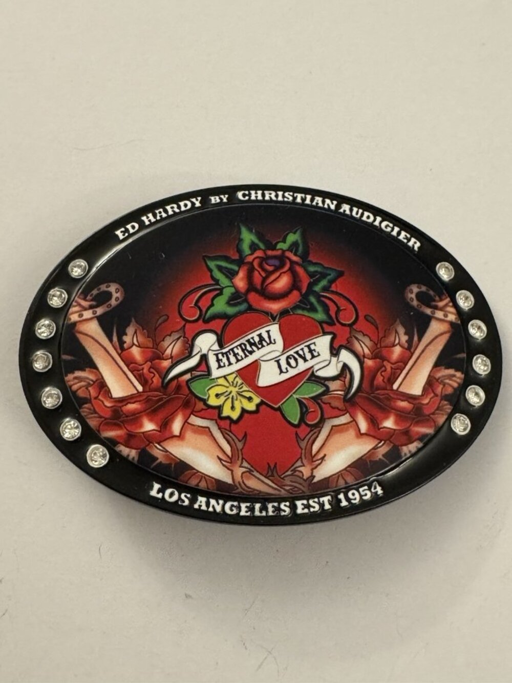 Ed Hardy by Christian Audigier Eternal Love Belt Buckle HW1